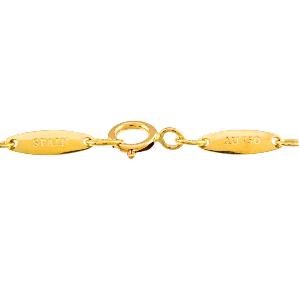 Open Heart Necklace 18K Yellow Gold 750