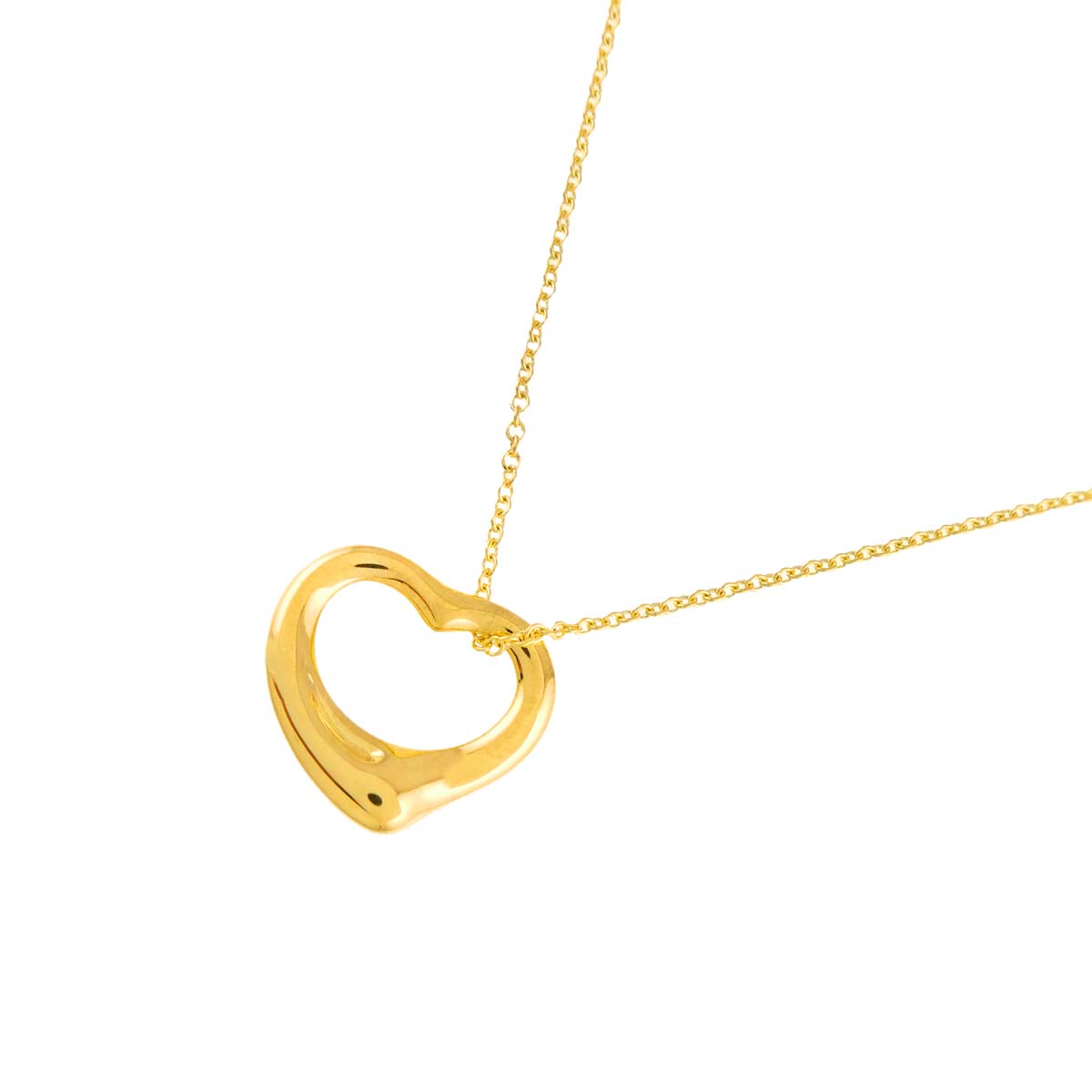 Open Heart Necklace 18K Yellow Gold 750
