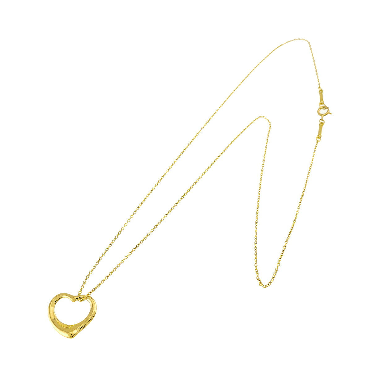 Open Heart Necklace 18K Yellow Gold 750