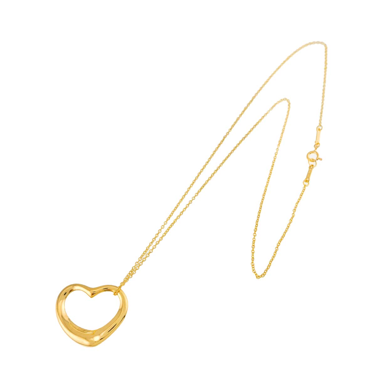 Open Heart Necklace 18K Yellow Gold 750