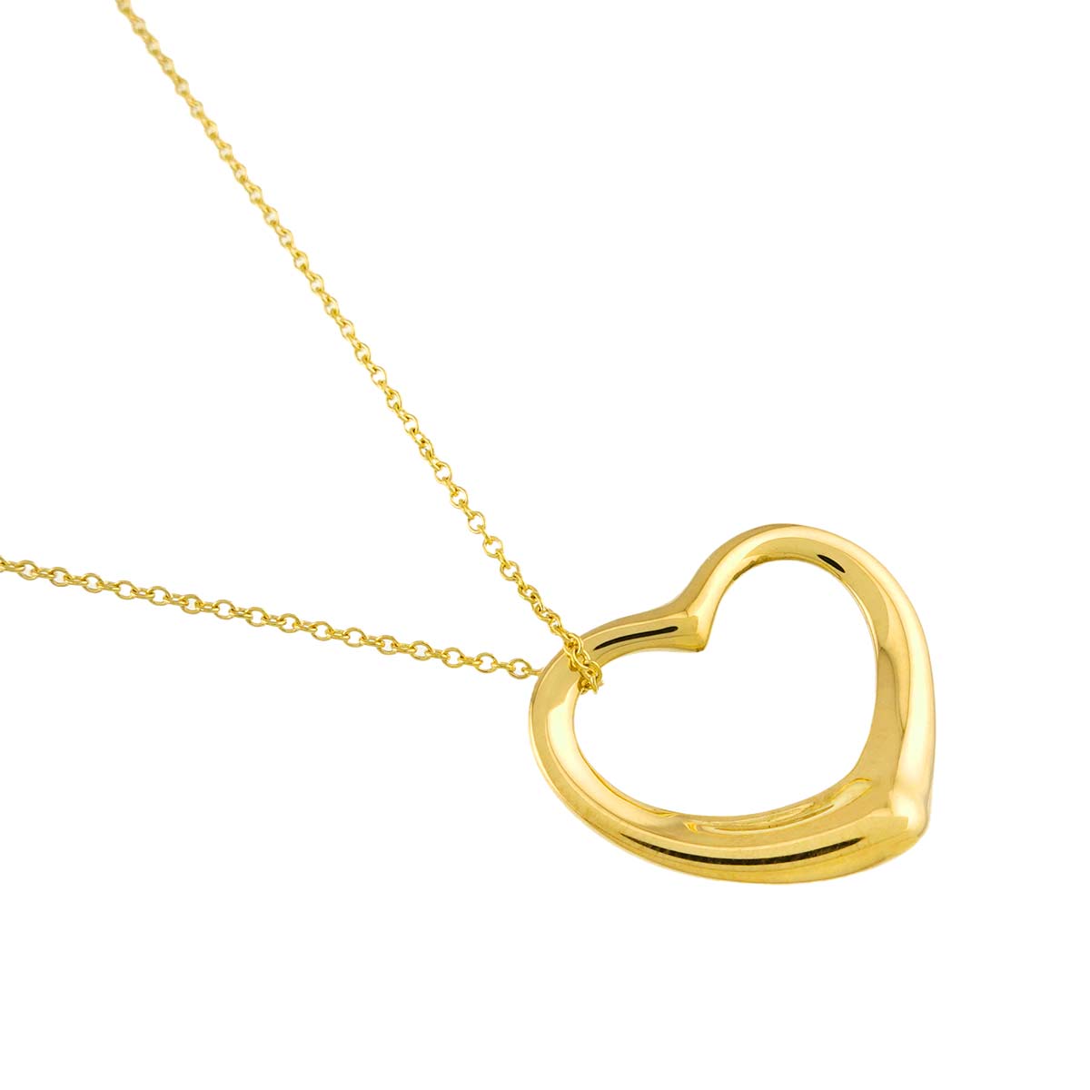 Open Heart Necklace 18K Yellow Gold 750