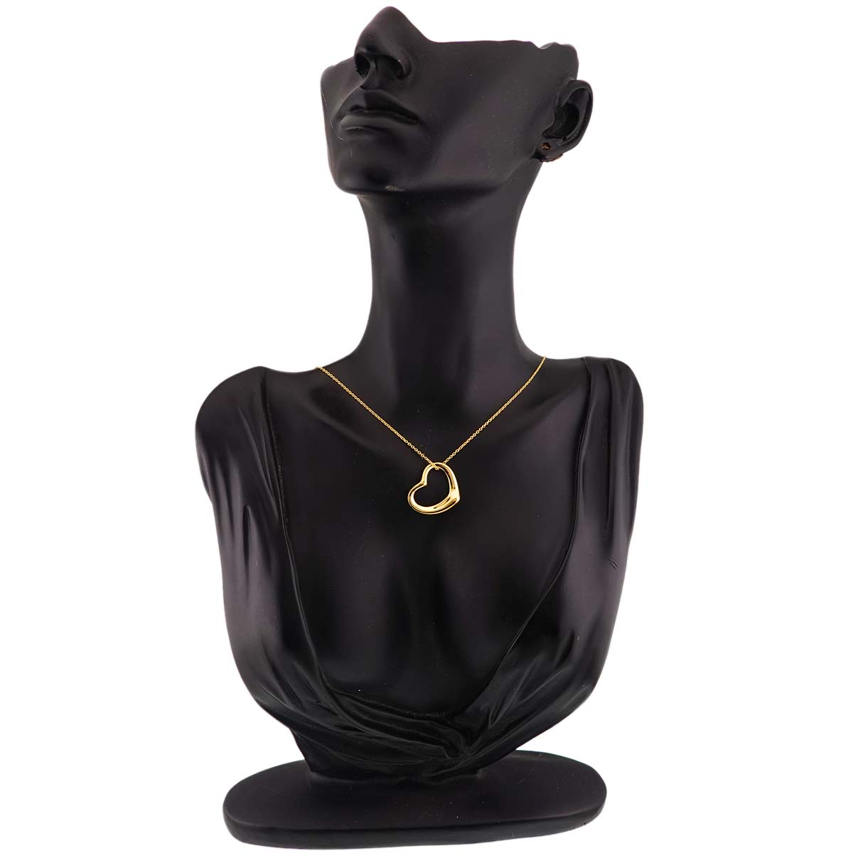 Open Heart Necklace 18K Yellow Gold 750