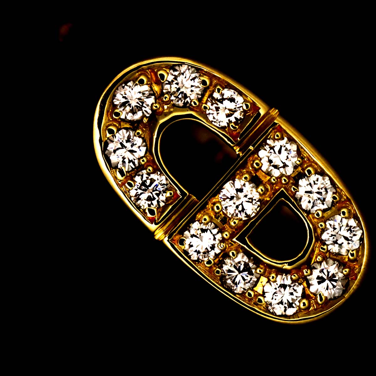 Diamond Ring 18K YG 750 size6(US)
