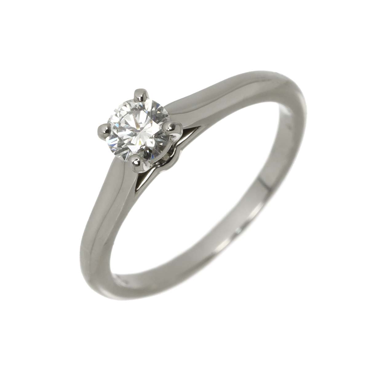 Diamond 0.27ct Ring Platinum size48 4.5(US)