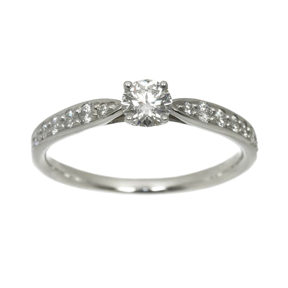 Harmony Ring Diamond 0.22ct Pt Platinum size4.5(US)