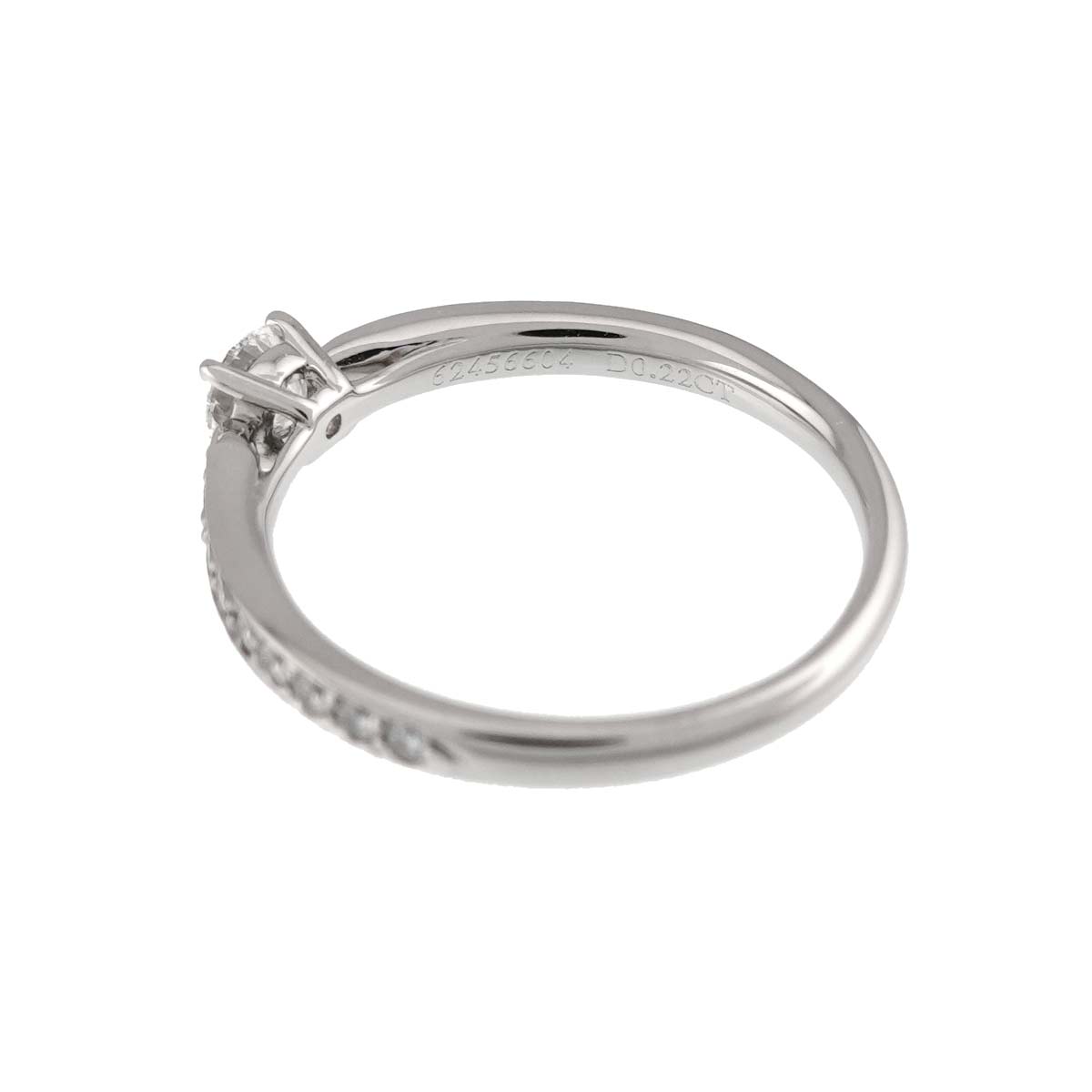 Harmony Ring Diamond 0.22ct Pt Platinum size4.5(US)