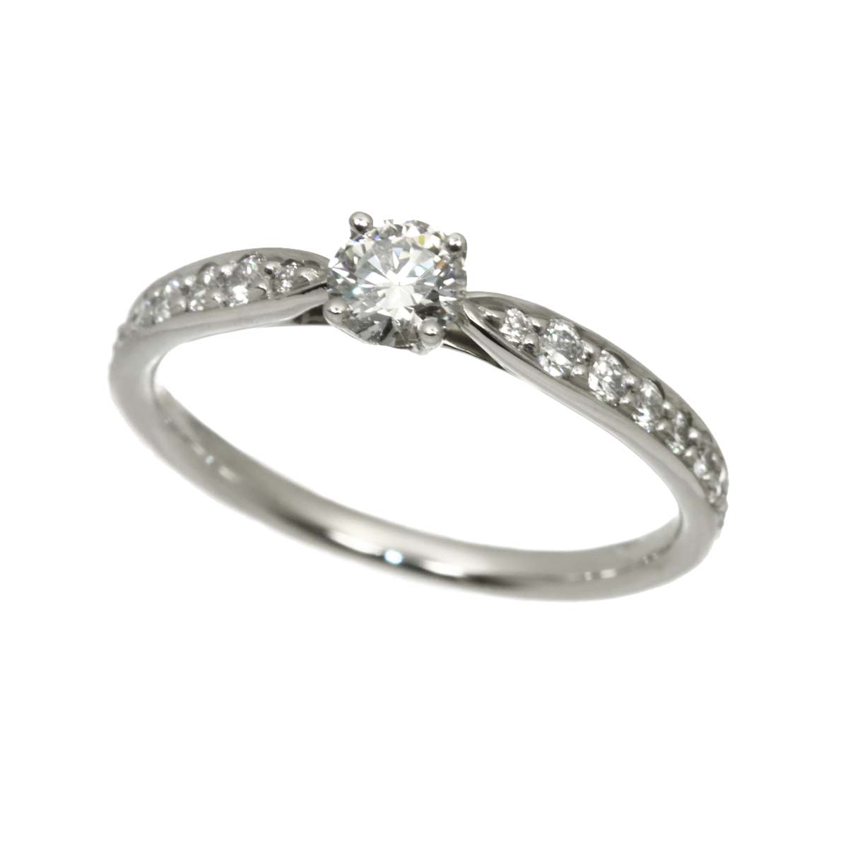 Harmony Ring Diamond 0.22ct Pt Platinum size4.5(US)