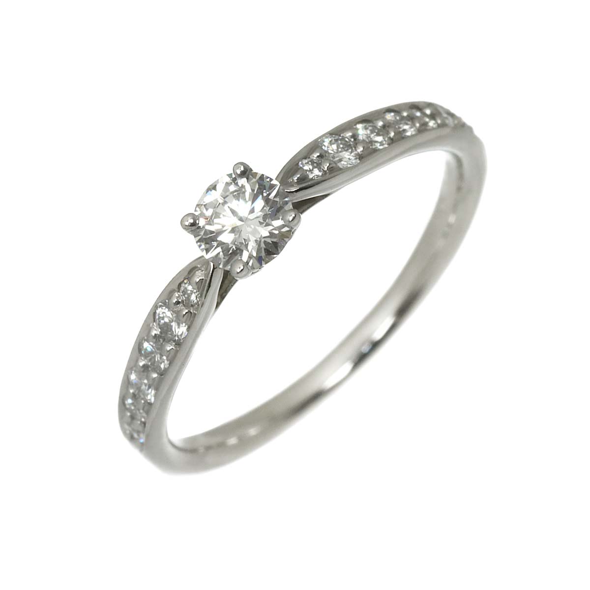 Harmony Ring Diamond 0.22ct Pt Platinum size4.5(US)