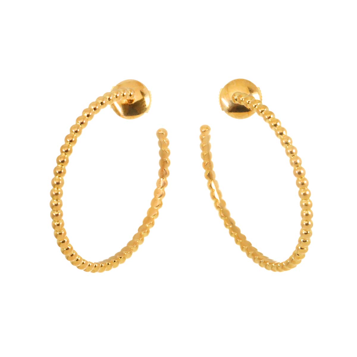 Perlee Hoop SM Earrings Pierced 18K Pink Gold 750