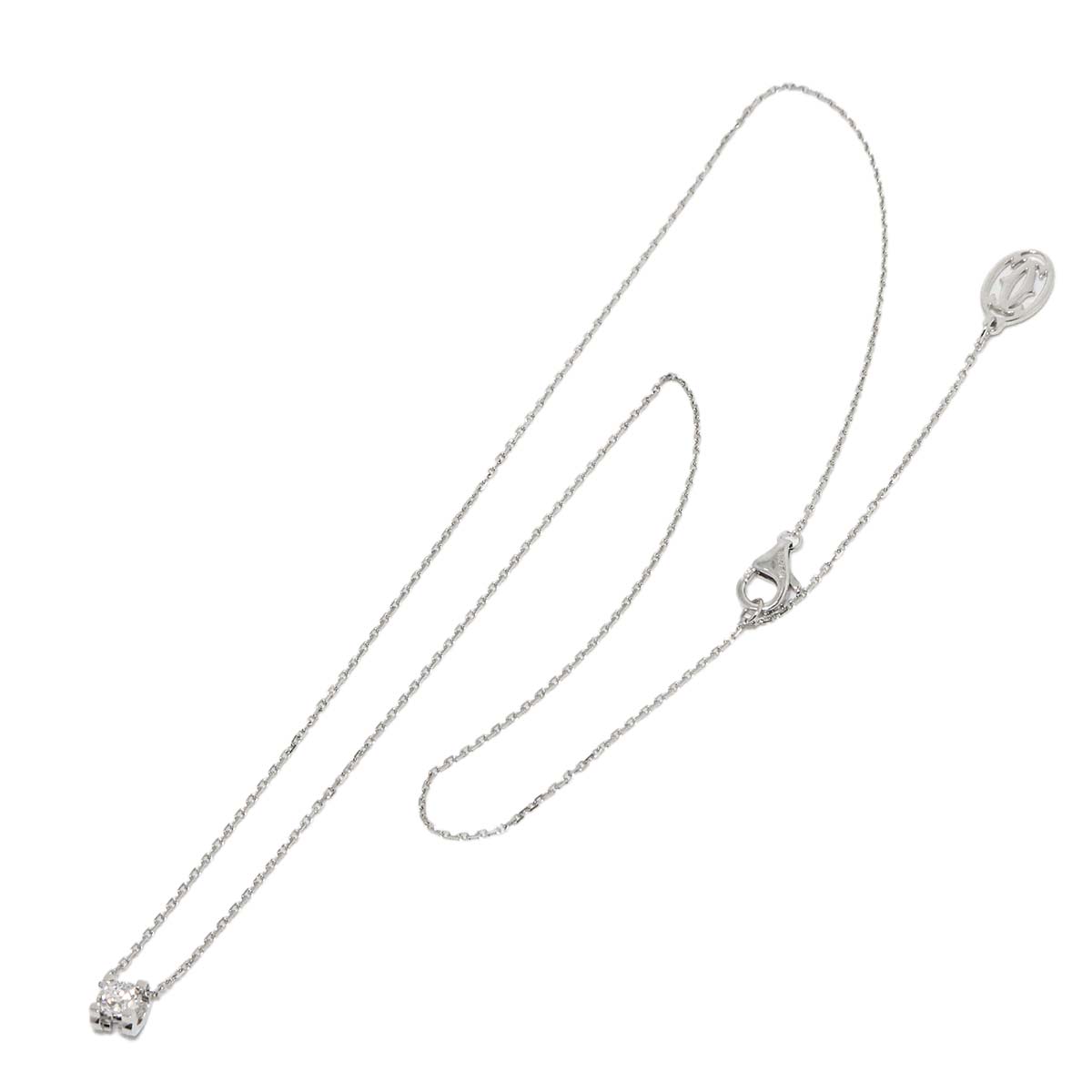 C De Diamond 0.30ct D/VVS2/EX Necklace 18K WG 750