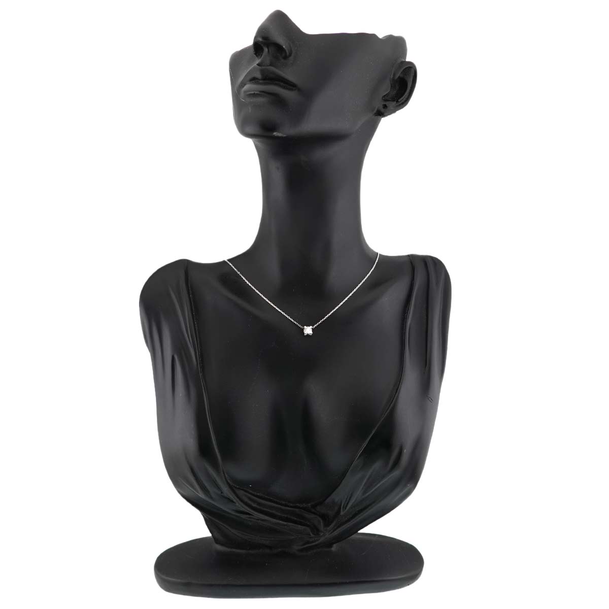 C De Diamond 0.30ct D/VVS2/EX Necklace 18K WG 750
