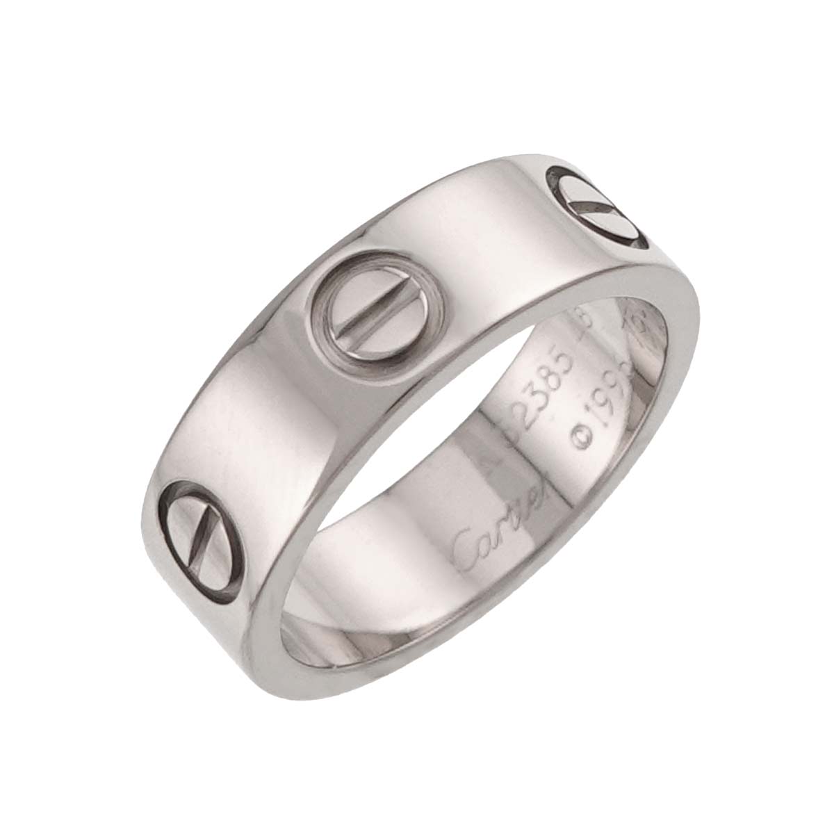 Love Ring 18K White Gold 750 size48 4-4.5(US)