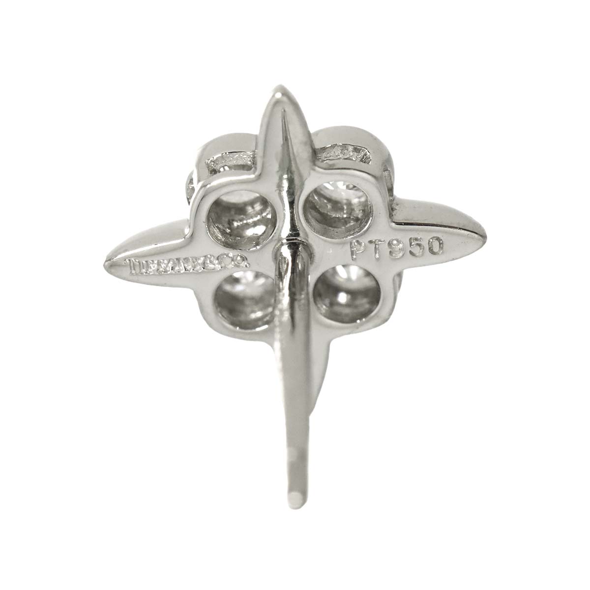 Diamond Earrings Pierced Pt