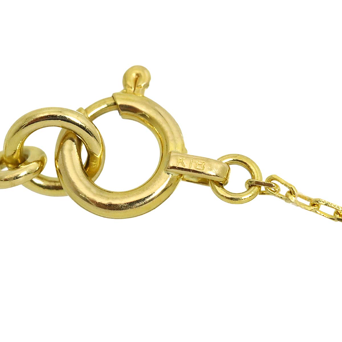 Diamond 0.05ct Necklace 18K Yellow Gold 750