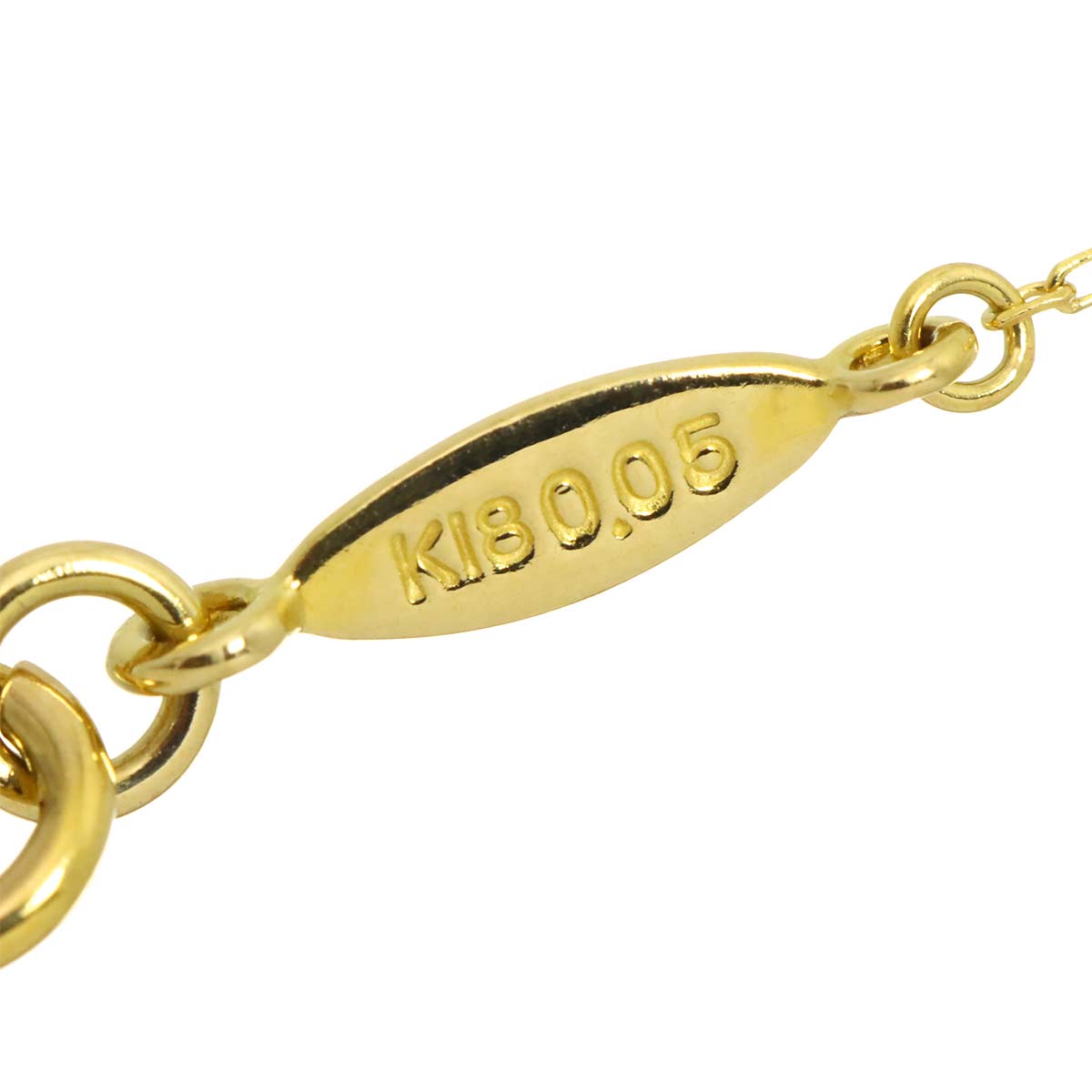 Diamond 0.05ct Necklace 18K Yellow Gold 750