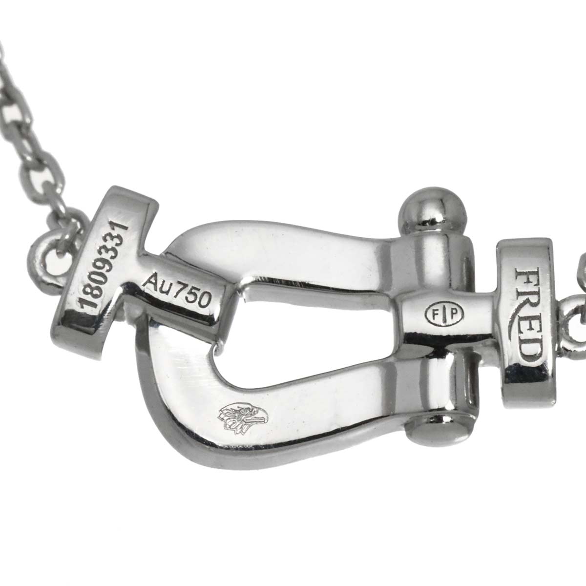 Force10 Diamond Necklace Small 18K White Gold 750
