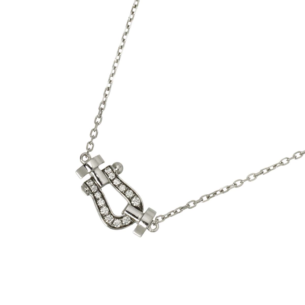 Force10 Diamond Necklace Small 18K White Gold 750