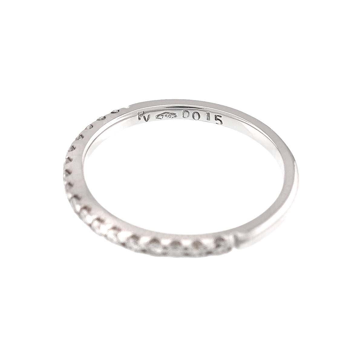 Diamond 0.15ct Ring 18K WG 750 Size2.5(US)