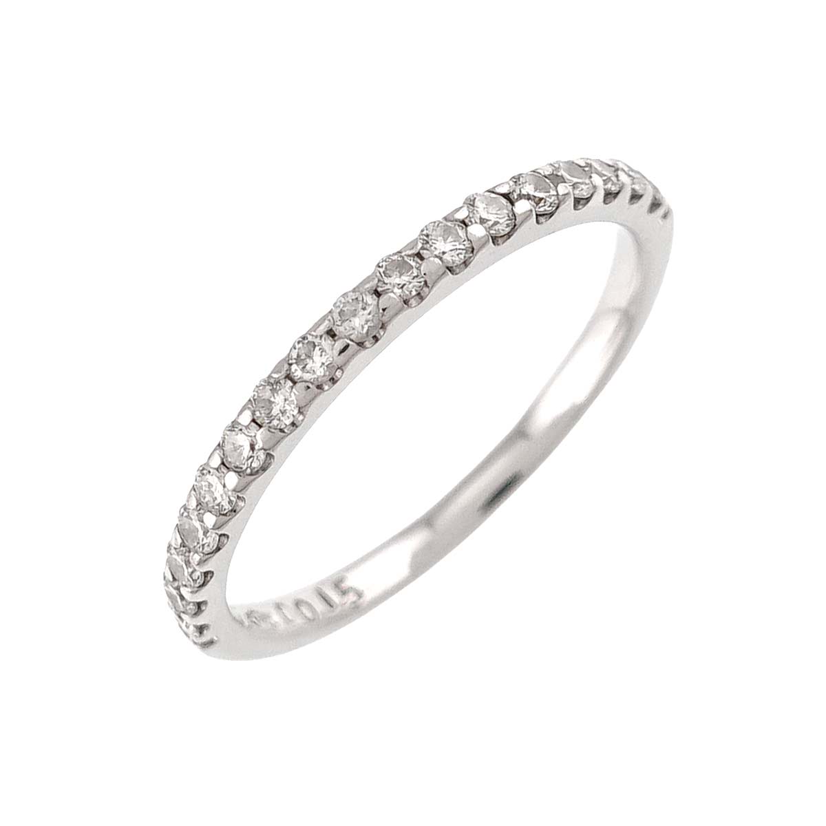 Diamond 0.15ct Ring 18K WG 750 Size2.5(US)