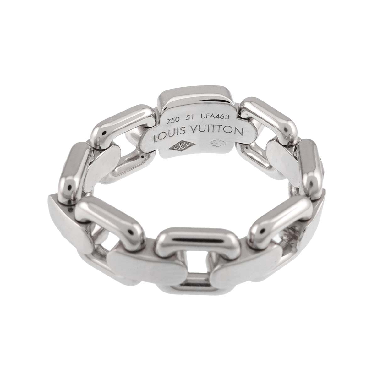 Berg Chain Ring 18K WG 750 size51 5.5-5.75(US)