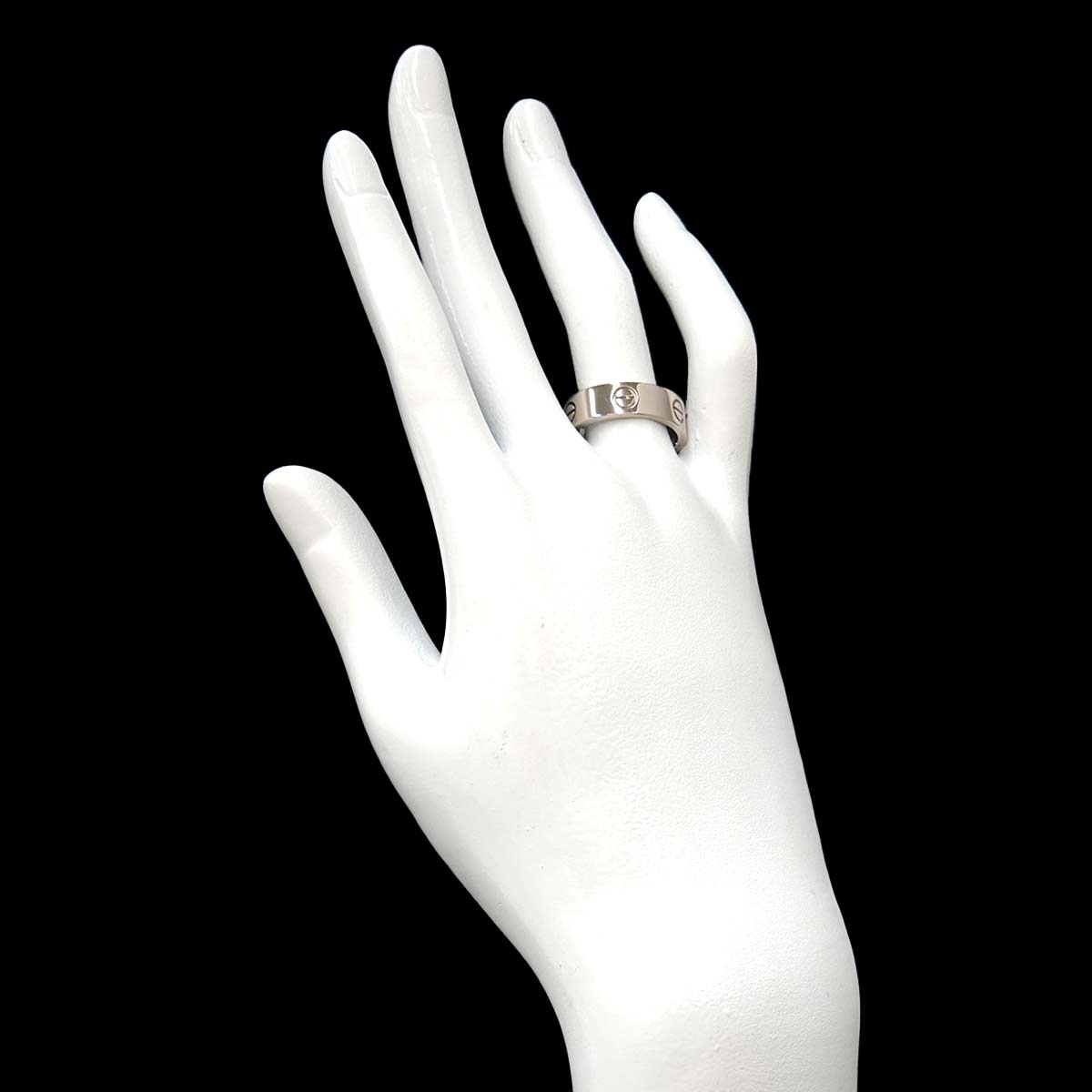 Love Ring 18K White Gold 750 size58 7.75-8(US)