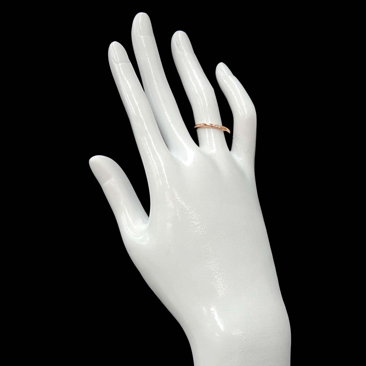 Forever Diamond 3P Ring 18K Pink Gold 750 Size4.75-5(US)