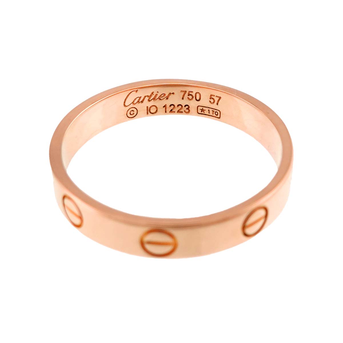 Mini Love Ring 18K Pink Gold 750 size57 7.5-7.75(US)