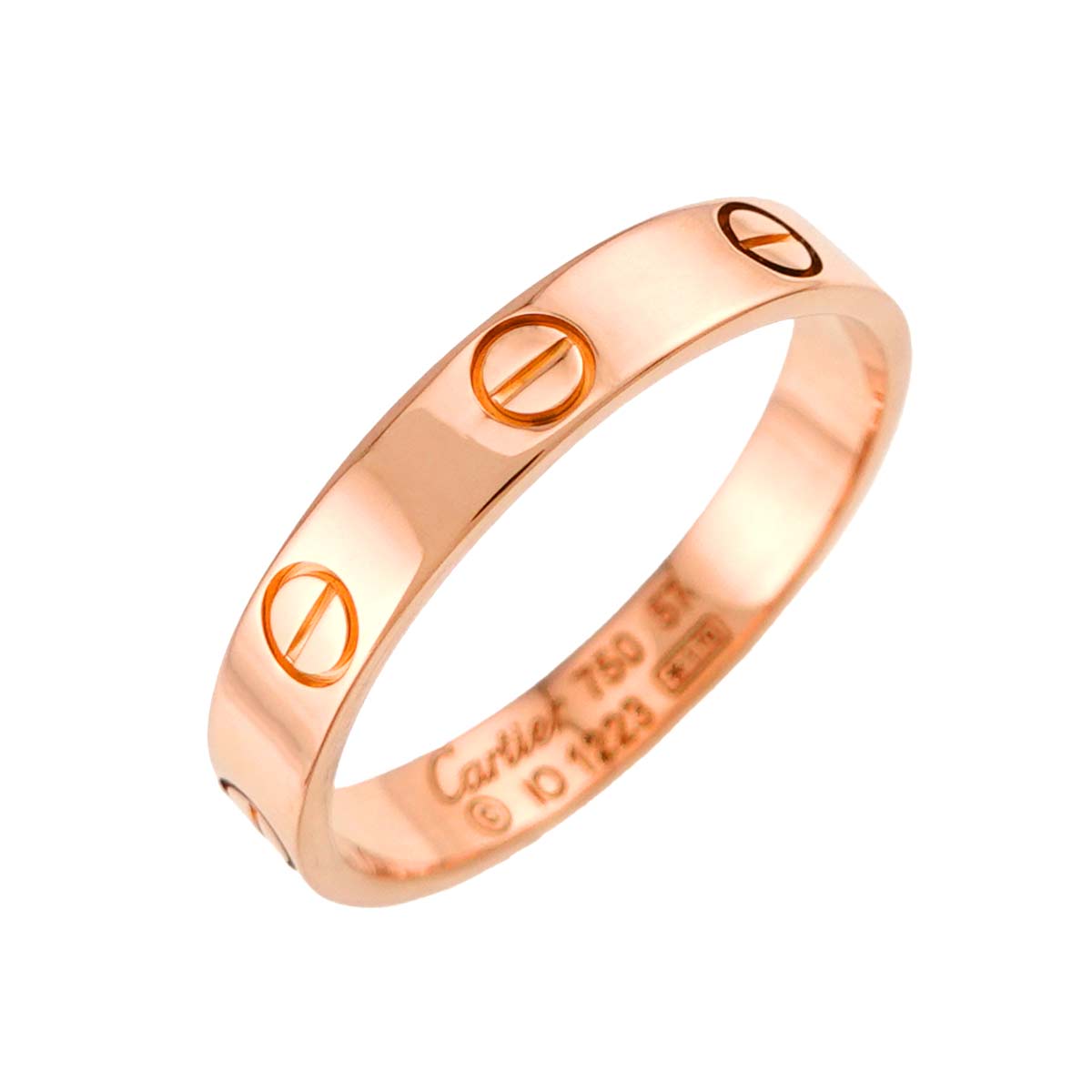 Mini Love Ring 18K Pink Gold 750 size57 7.5-7.75(US)