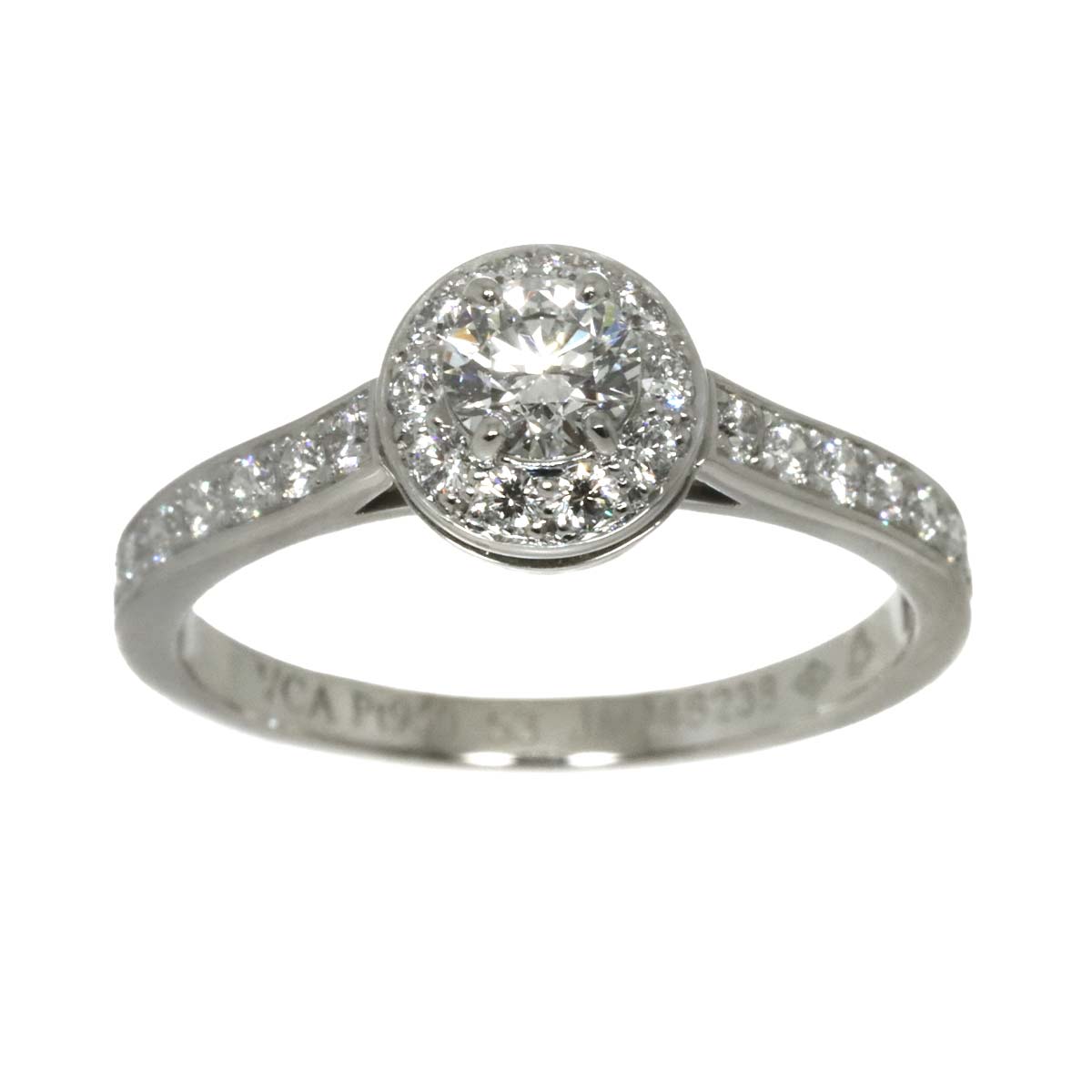 Diamond 0.33ct D/IF/3EX Ring Pt size53 6.25-6.5(US)