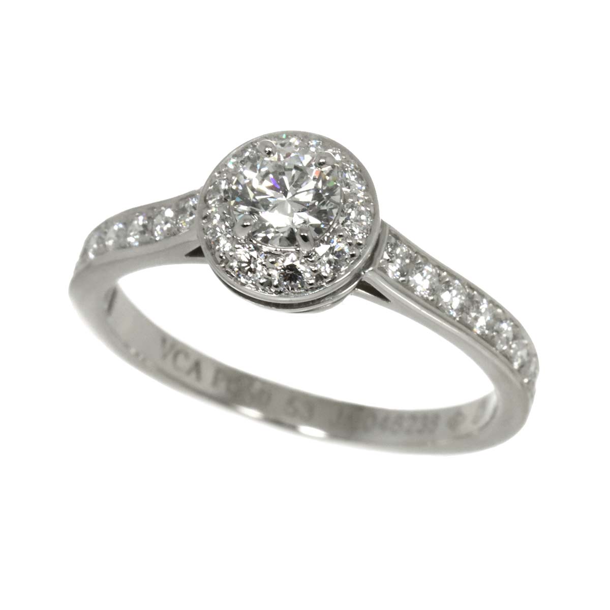 Diamond 0.33ct D/IF/3EX Ring Pt size53 6.25-6.5(US)