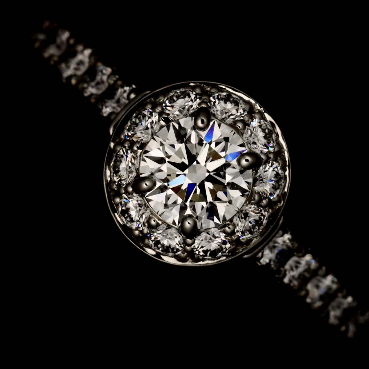Diamond 0.33ct D/IF/3EX Ring Pt size53 6.25-6.5(US)