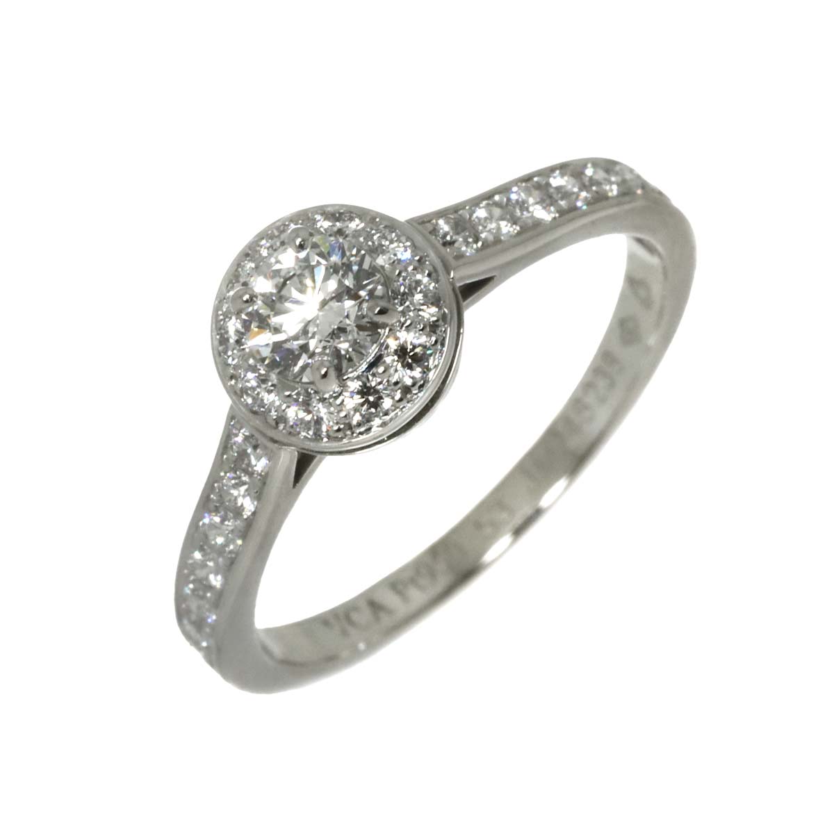 Diamond 0.33ct D/IF/3EX Ring Pt size53 6.25-6.5(US)