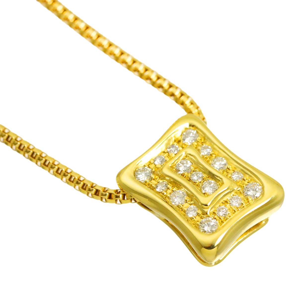 Diamond 0.51ct Necklace K18 Yellow Gold 750