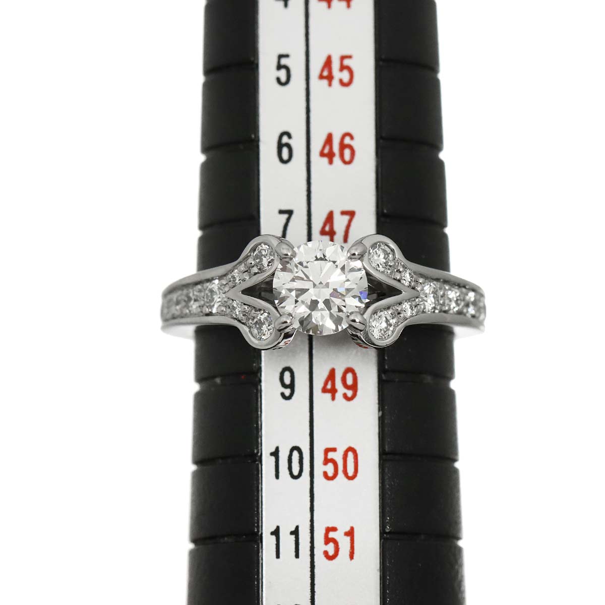 Ballerine Diamond 0.60ct G/VS1/3EX Ring Pt Size48 4.5(US)
