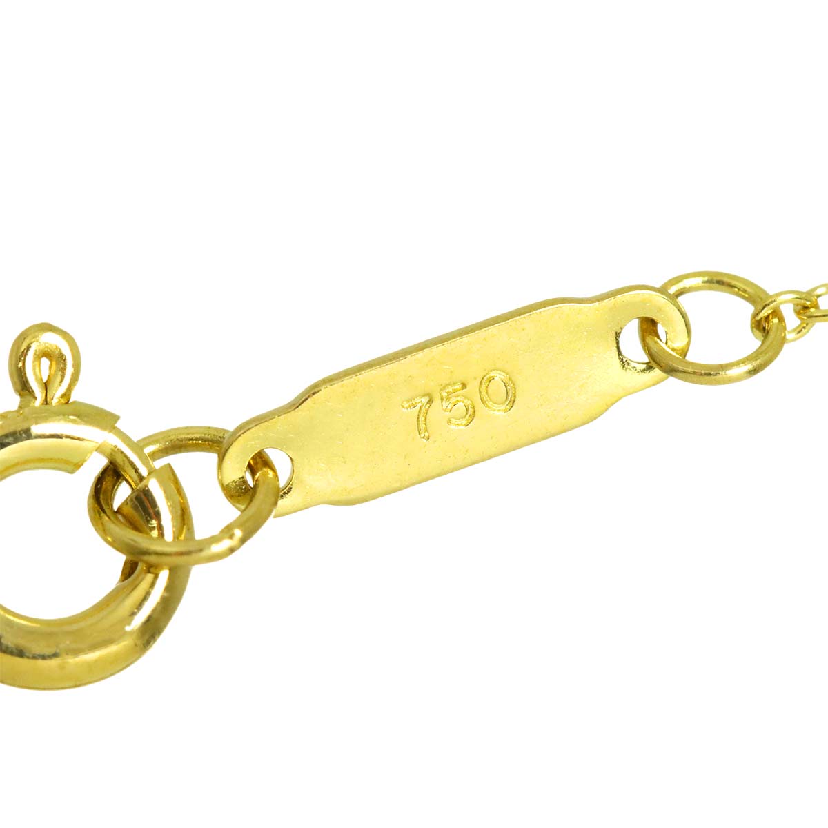 Dragonfly Diamond Necklace 18K Yellow Gold 750