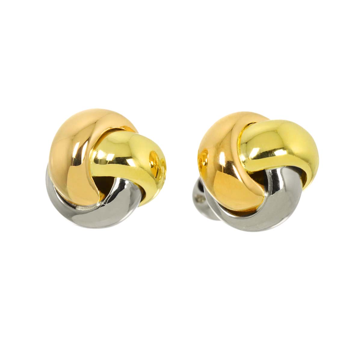 Trinity Cuff links 18K WG PG YG 750