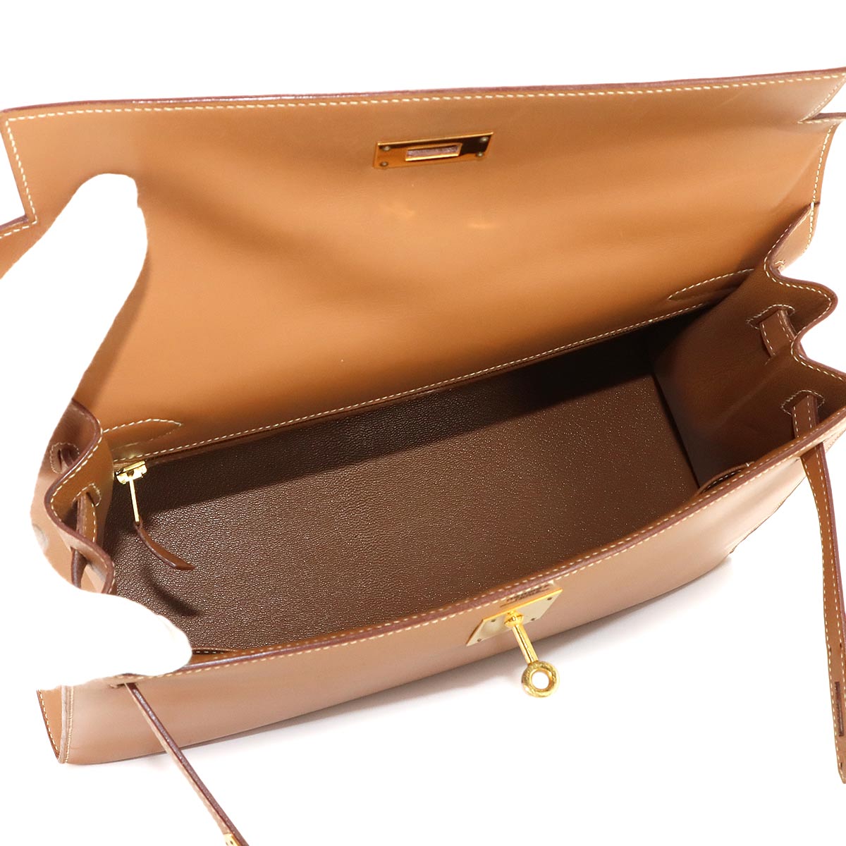 Kelly 32 Chamonix Natural 2way Hand Shoulder Bag Purse