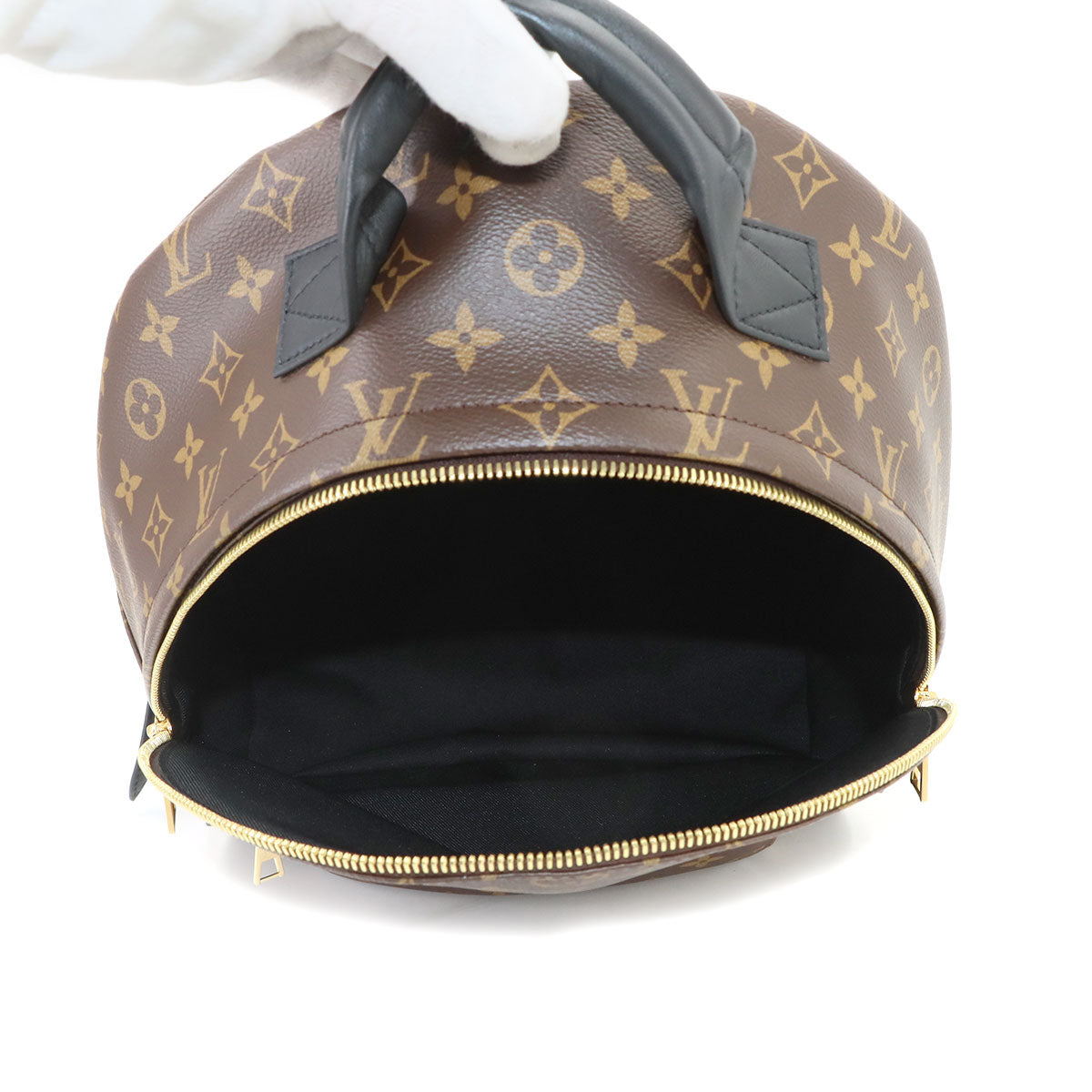 Monogram Palm Springs MM Backpack Brown Black M44874