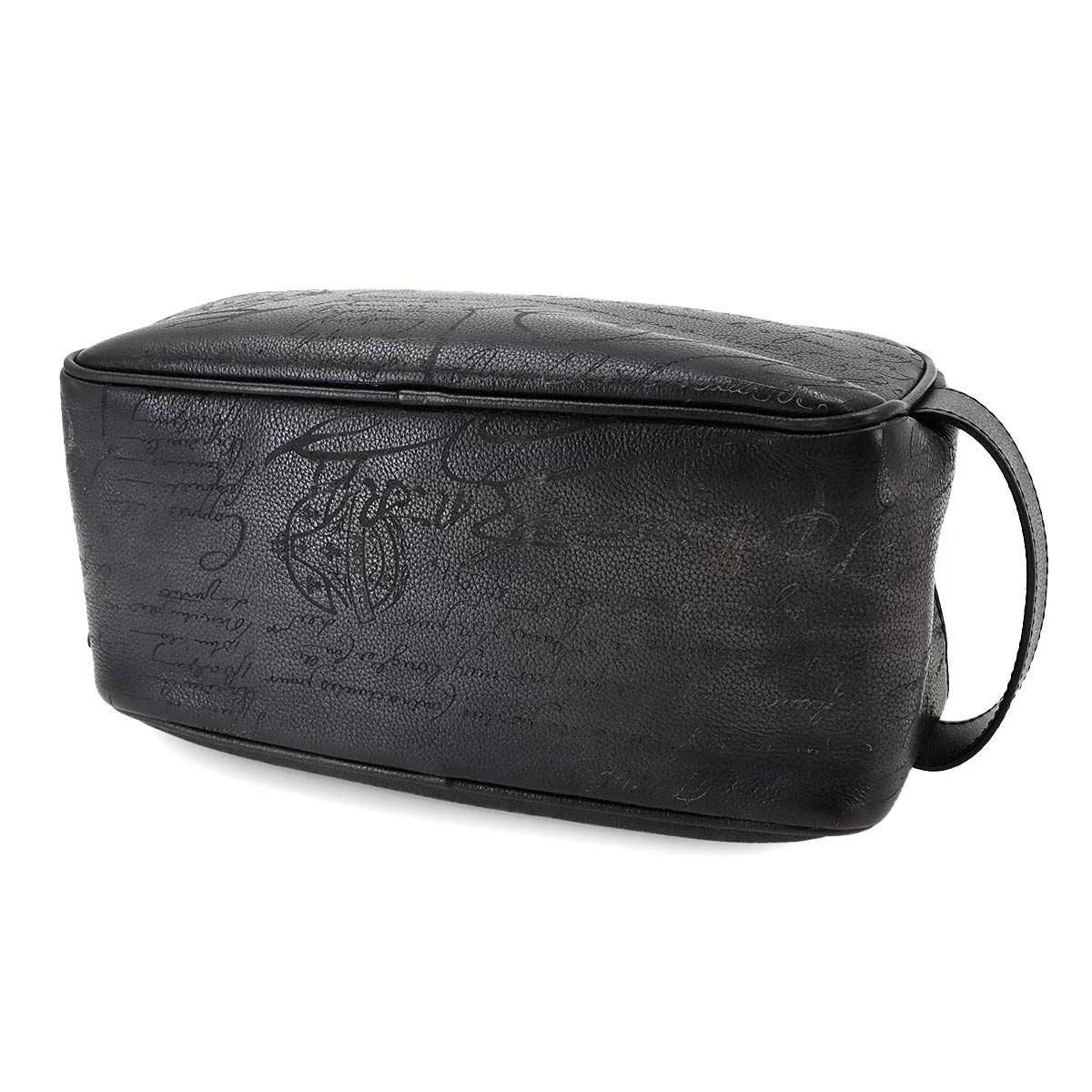 Formula 1003 Zip Pouch Venezia Soft Leather Nero Grigio