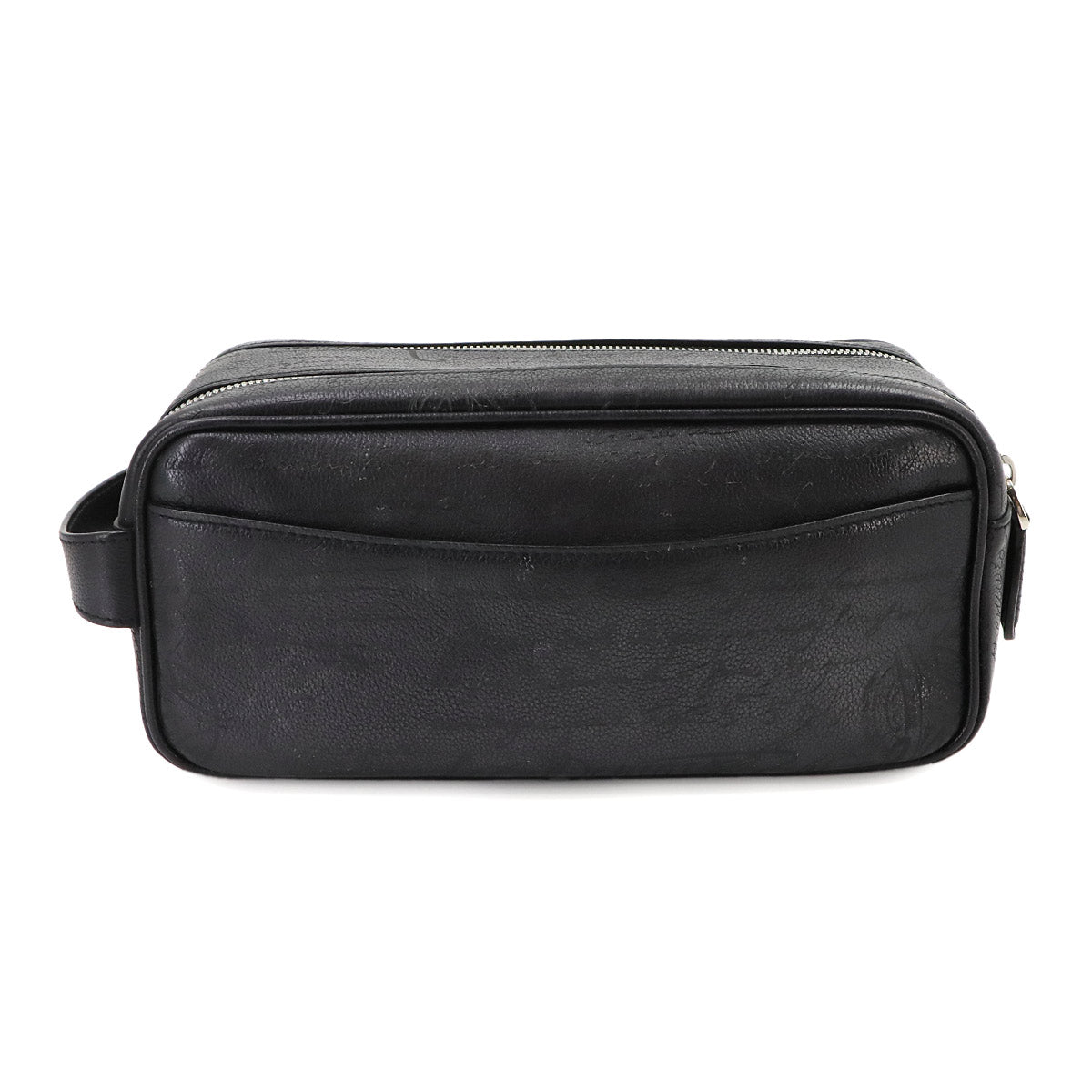 Formula 1003 Zip Pouch Venezia Soft Leather Nero Grigio