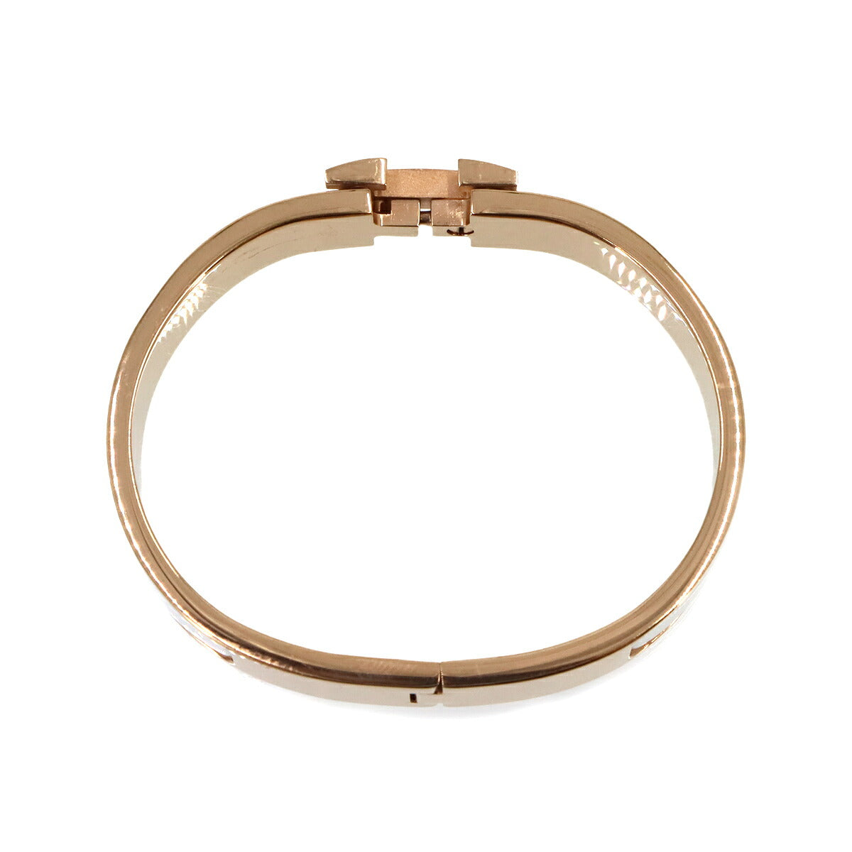 Clic H PM Bangle White Rose Gold Accessory