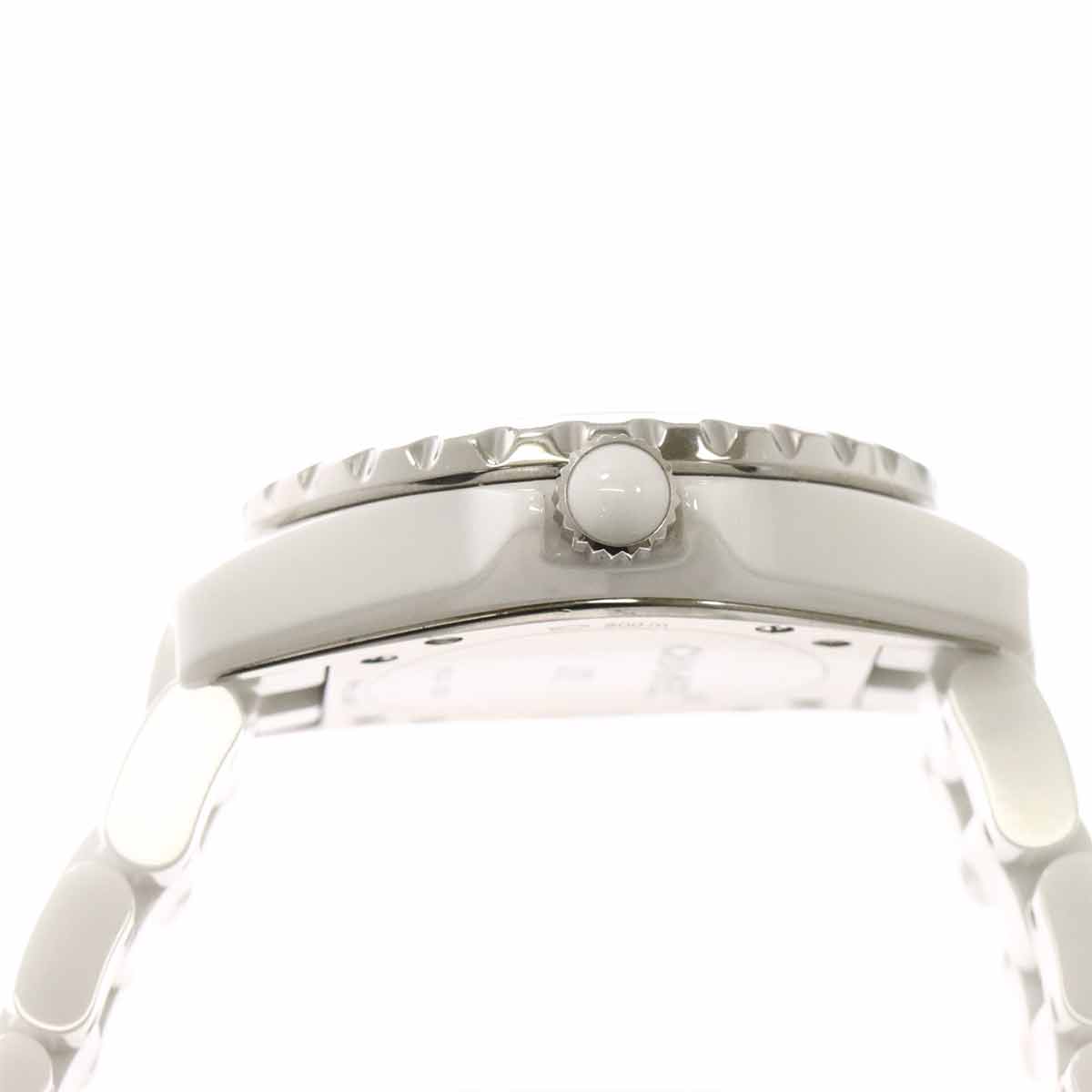 J12 H2422 33mm 8P Diamond Quartz White Shell Dial Ladies Watch