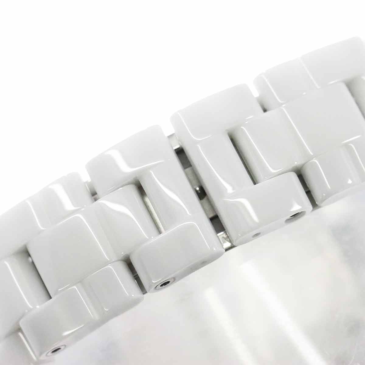 J12 H2422 33mm 8P Diamond Quartz White Shell Dial Ladies Watch