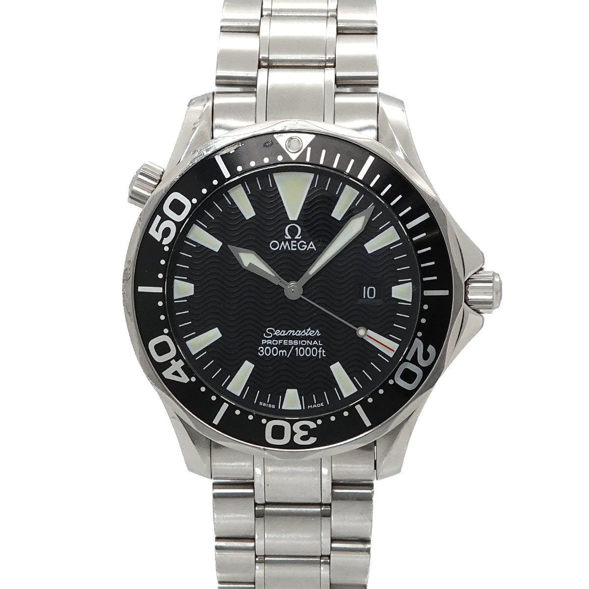 Seamaster Professional 300 2264 50 Quartz Date Black Dial Mens