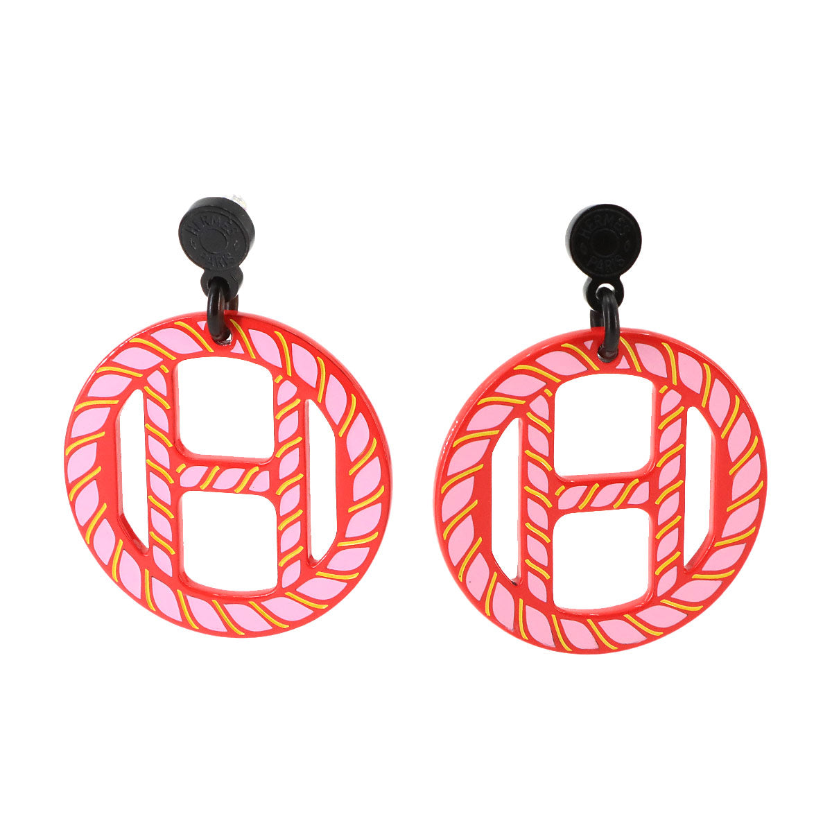 H Equipe Nautique Earrings Buffalo horn Tropique Circle