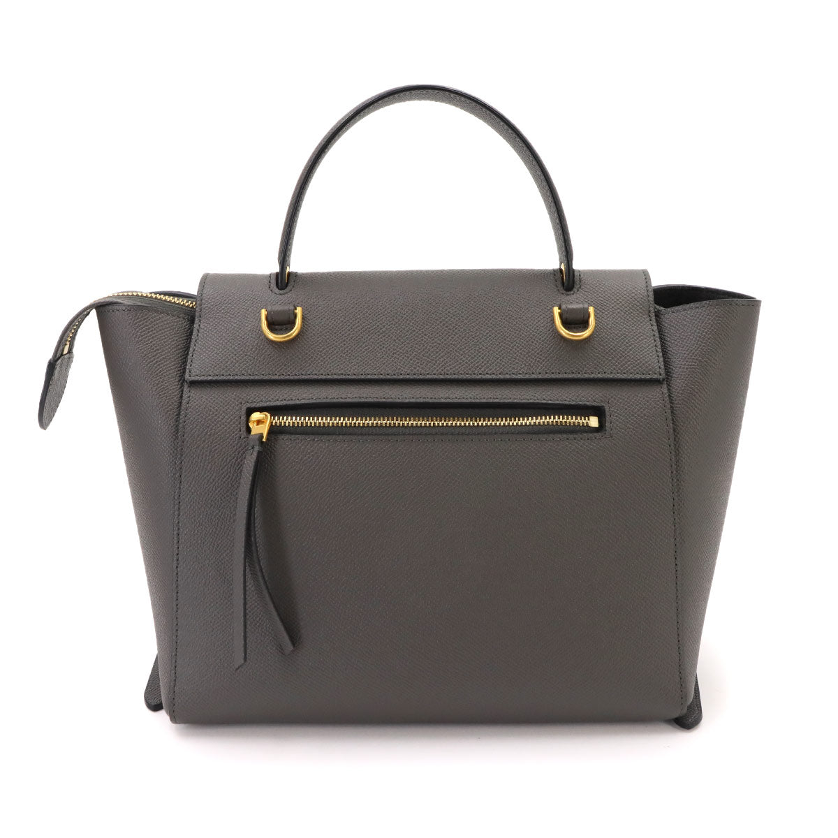 Belt Bag Micro Hand Shoulder Bag Leather Gray 189153