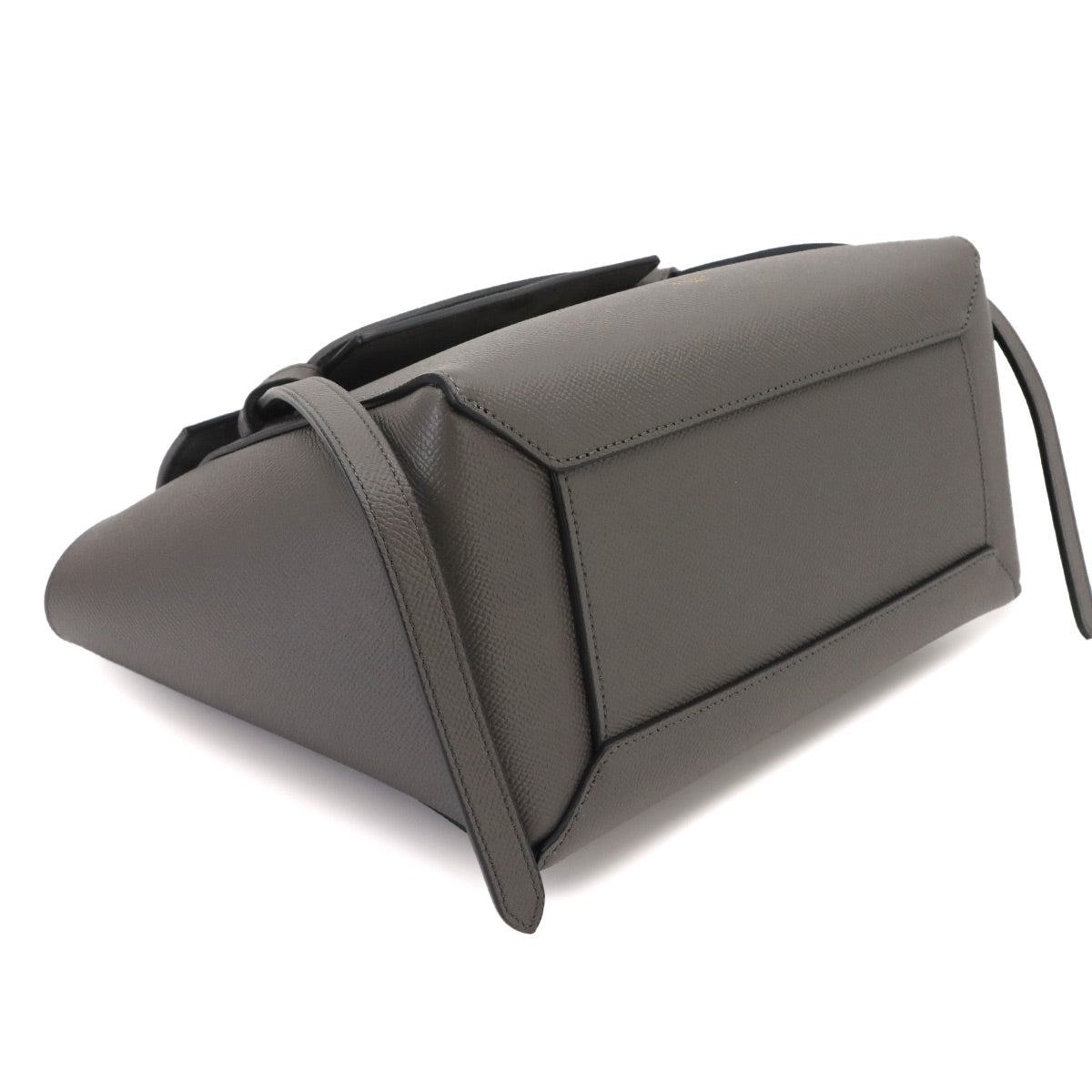 Belt Bag Micro Hand Shoulder Bag Leather Gray 189153