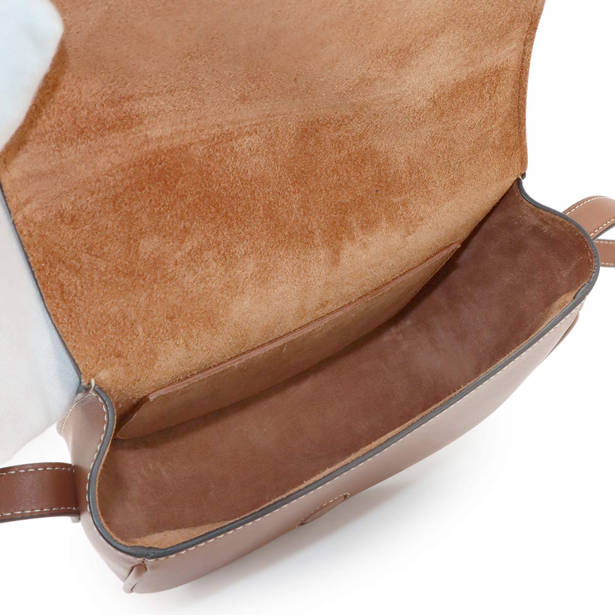 Folco Cuir Triomphe Bag Shoulder Leather Tan 198263DU3 Purse