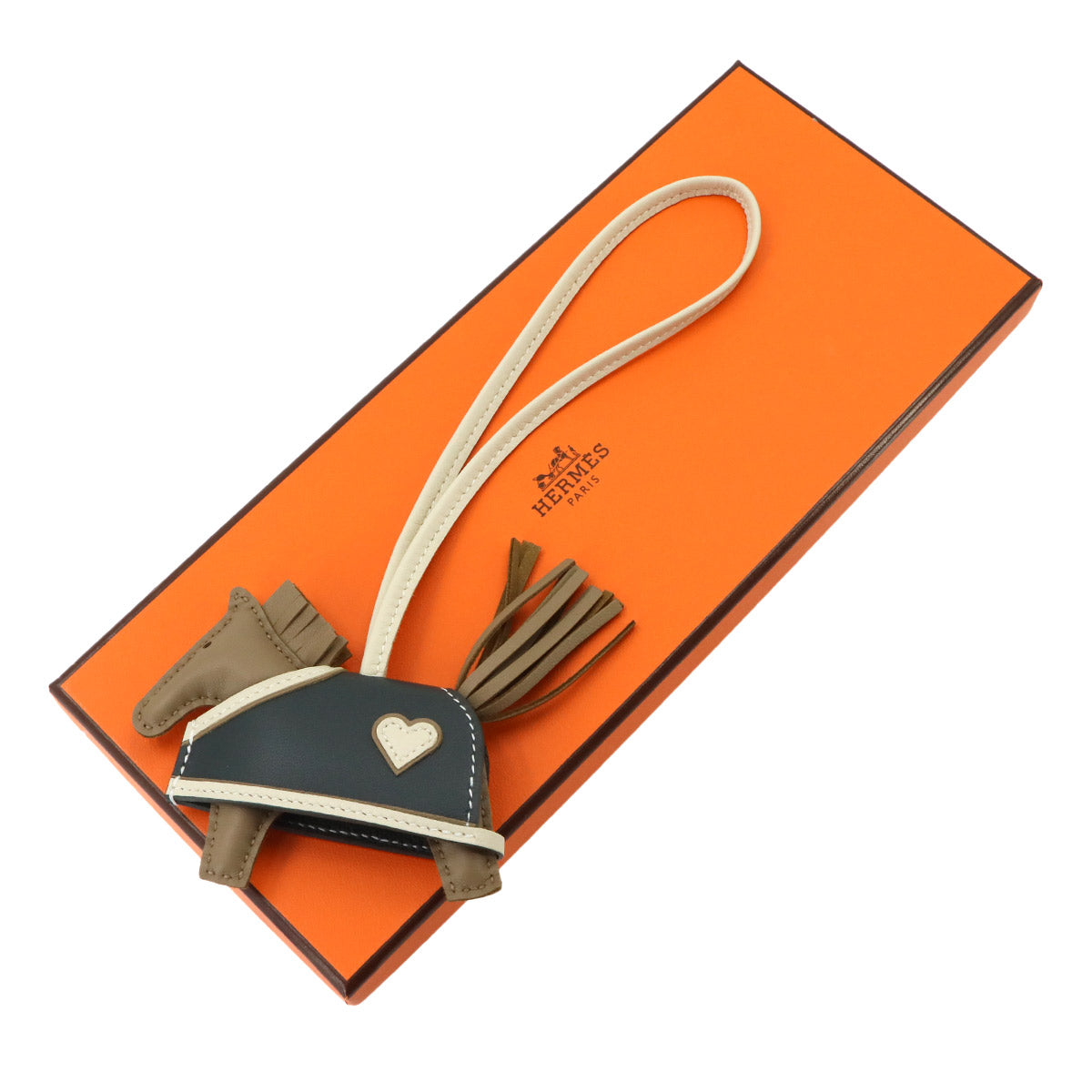 Rodeo Robeo Coeur PM Bag Charm Agneau Milo Beige Marfa