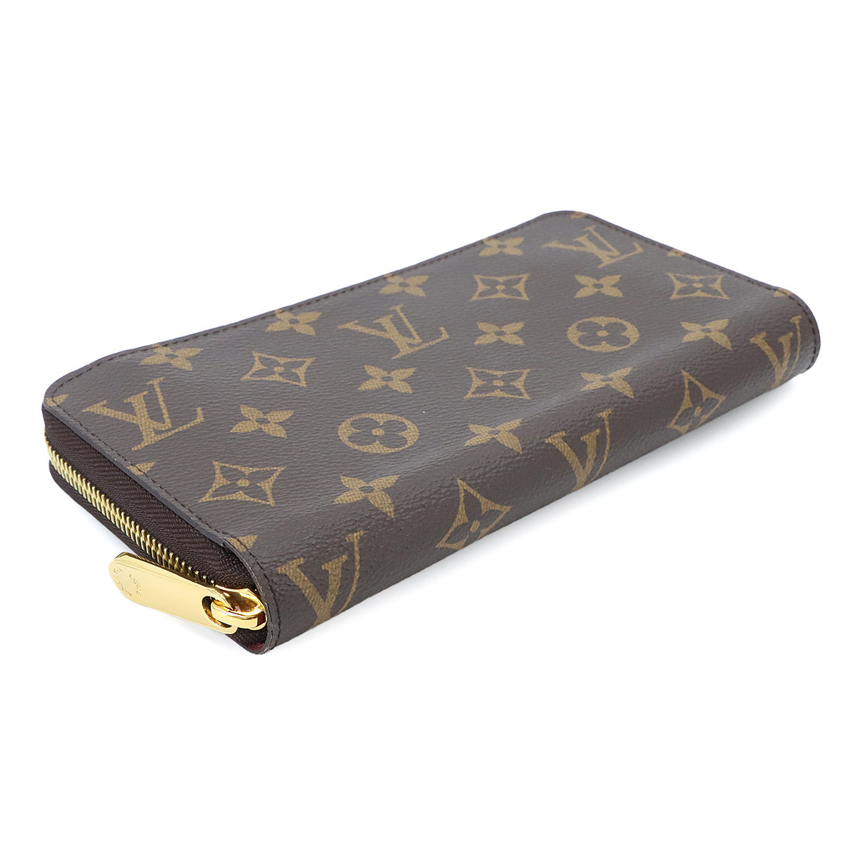 Monogram Zippy Wallet Long Brown Fuchsia M41895 Purse